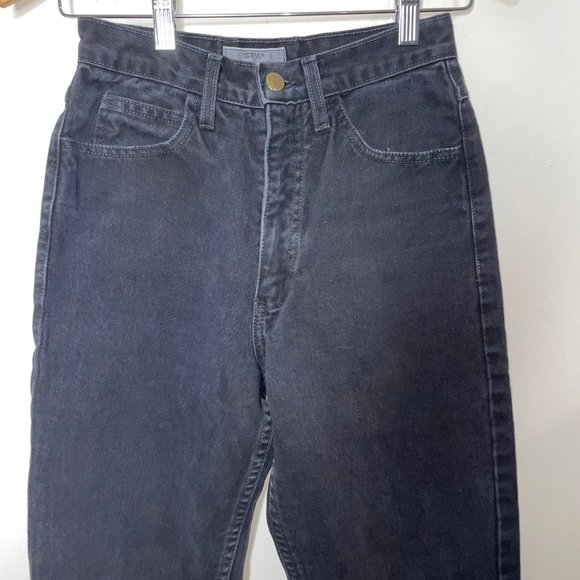 Guess by Georges Marciano Mom Jeans Womens High Rise Black Vintage Size 27 - Picture 2 of 13